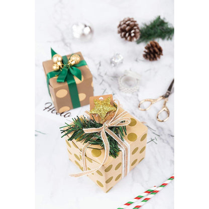 RUSPEPA Kraftpapier Rolle - 6 Blatt Navy Geometric Design