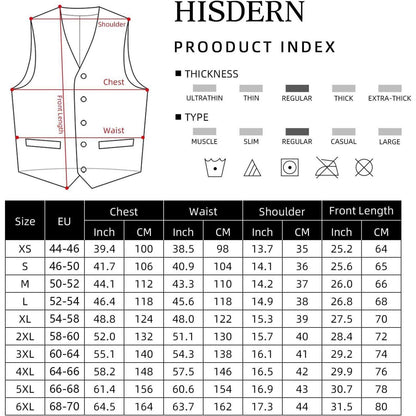 Herren Weste Paisley Floral Jacquard Krawatte Set Grau XS