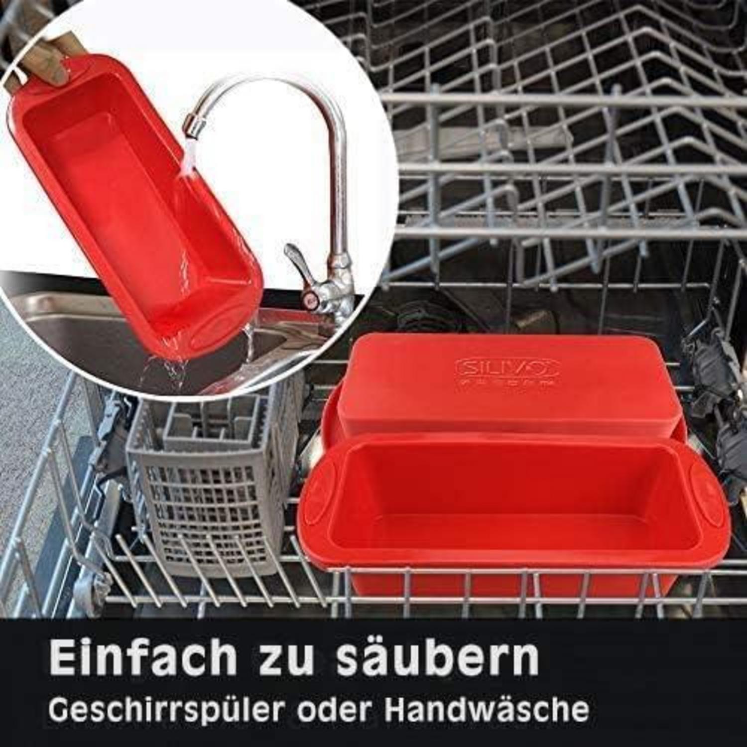 Silikon Backform Kastenform Antihaft 22x9x6cm Brot Kuchen Lebensmittelecht