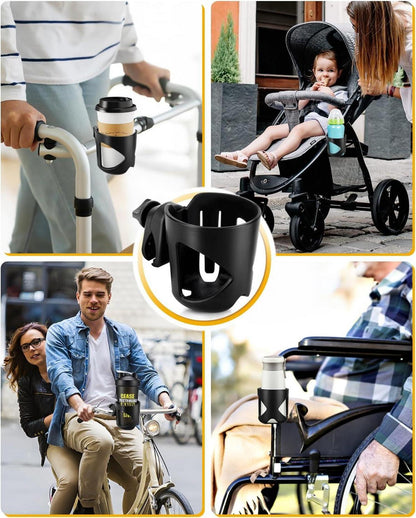Universeller Kinderwagen-Getränkehalter für Fahrrad & Rollator