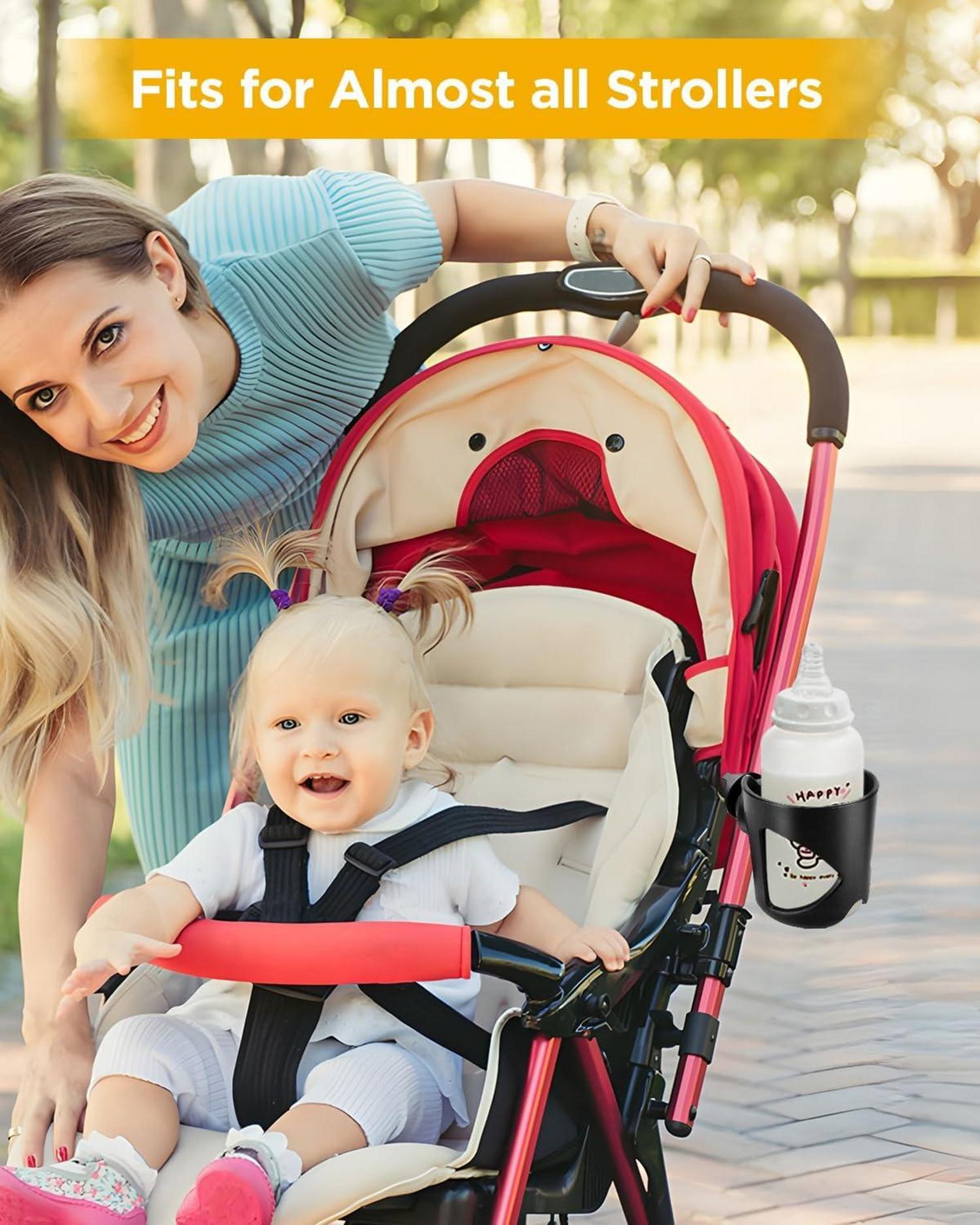 Universal Kinderwagen Getränkehalter für Fahrrad Trolley Rollator - 360 Grad