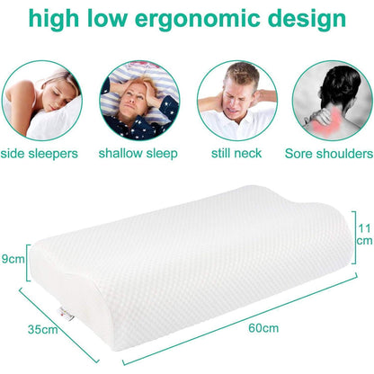 Memory Foam Nackenstützkissen Waschbar Abnehmbar