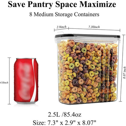 Frischhaltedosen Vorratsdosen 2,5 l 8 Stück auslaufsicher