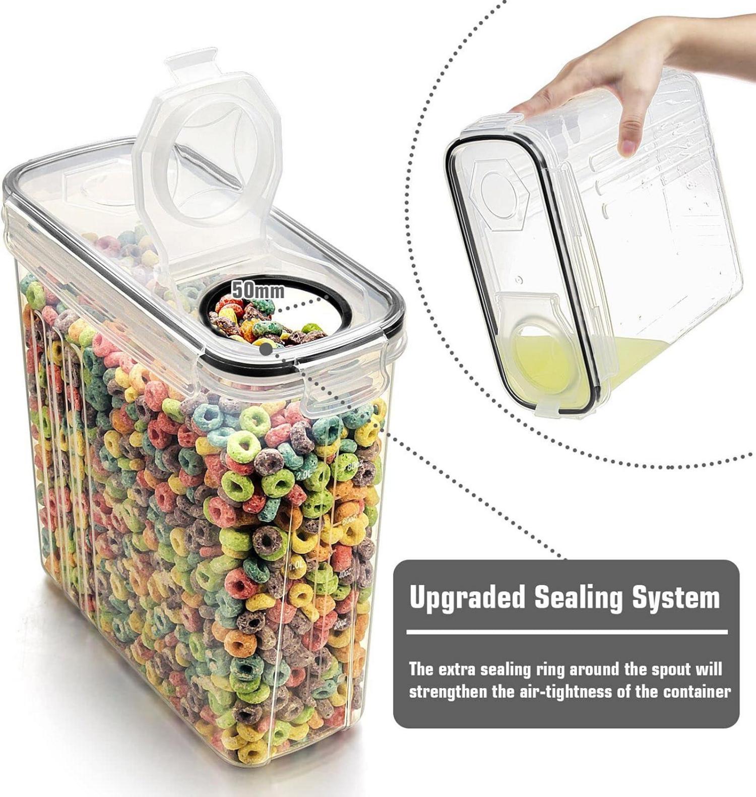 Frischhaltedosen 2,5 l 8er Set luftdicht stapelbar BPA-frei