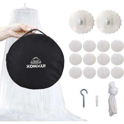 Moskitonetz Travel mit Klebehaken für Reise und Zuhause