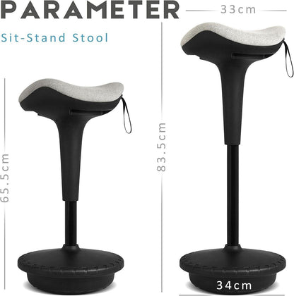 Ergonomischer Arbeitshocker Stehhilfe Sitz-Steh-Hocker Büro