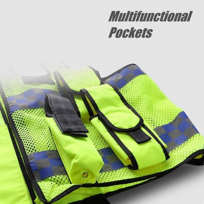 Reflektierende Sicherheitsweste Mesh, Gelb, Einstellbar & Multifunktional