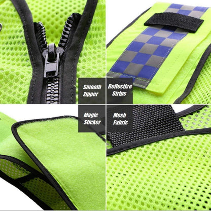 Reflektierende Sicherheitsweste Mesh, Gelb, Einstellbar & Multifunktional
