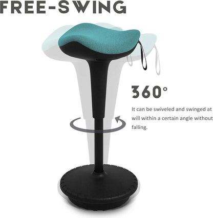 Ergonomischer Stehhocker Atmungsaktiver Sitz-Steh-Hocker Blau