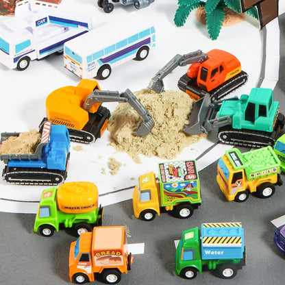25-teiliges Mini Auto Spielzeug Set für Kleinkinder und Kinder, Spielzeugautos