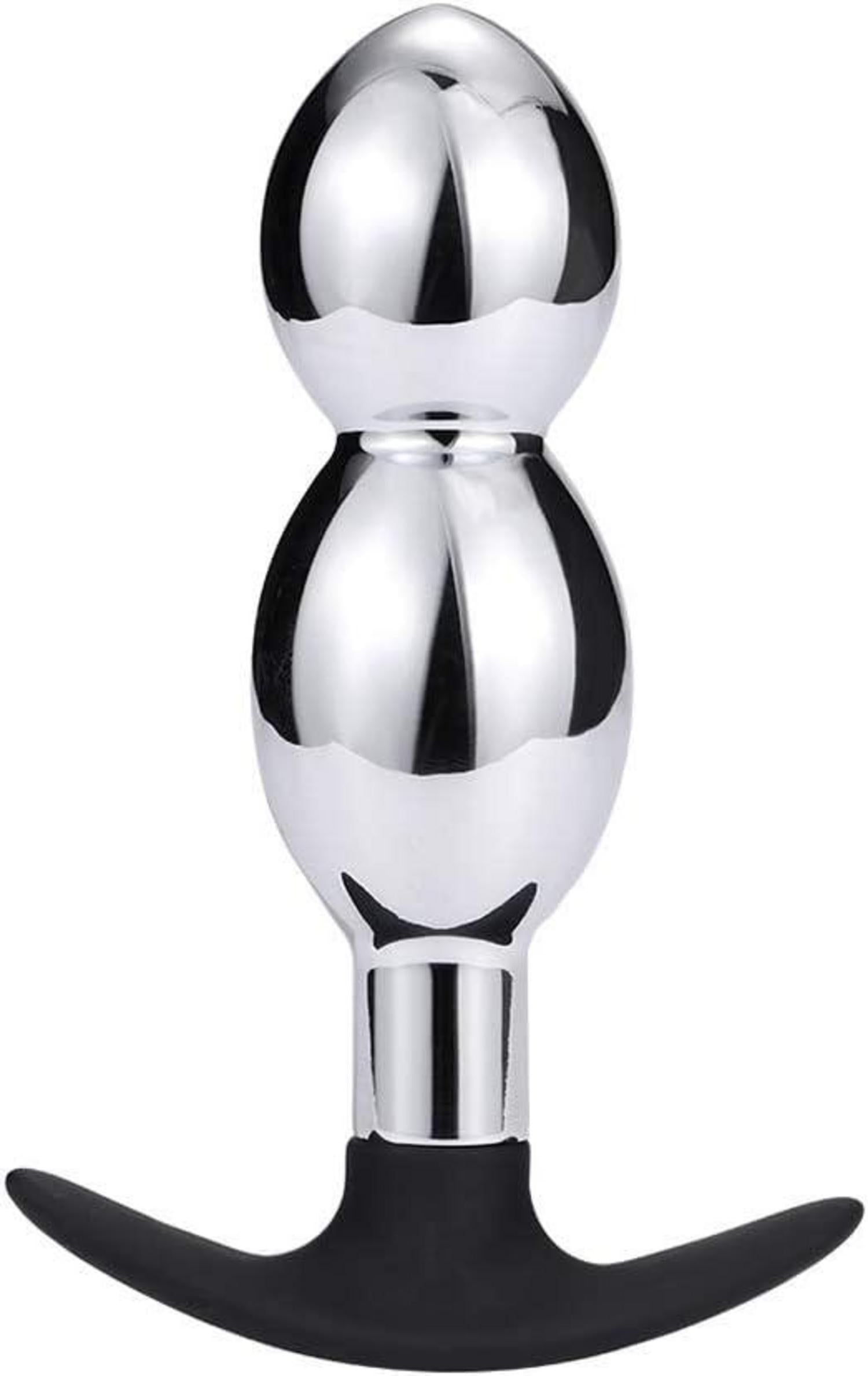 Metall Analplug Edelstahl Butt Plug Analplug Hook 2 Analkugeln