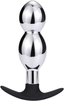 Metall Analplug Edelstahl Butt Plug Analplug Hook 2 Analkugeln