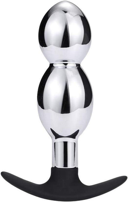 Metall Analplug Edelstahl Butt Plug Analplug Hook 2 Analkugeln