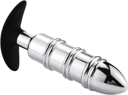 Metall Anal Butt Plug mit 2 Analkugeln Sexspielzeug