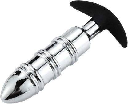 Metall Analplug Edelstahl Butt Plug Analdildo Hook 2 Analkugeln