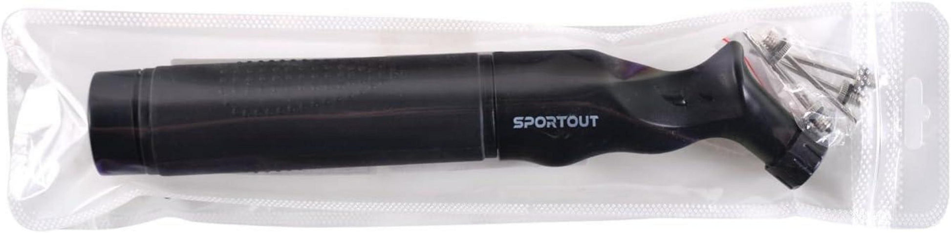 Sportout tragbare Dual-Action Ballpumpe mit 5 Ersatznadeln für Sportbälle