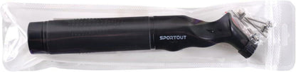 Sportout tragbare Dual-Action Ballpumpe mit 5 Ersatznadeln für Sportbälle