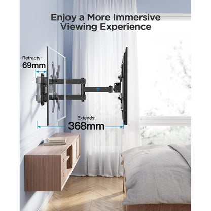 TV Wandhalterung Schwenkbar Neigbar 13-42 Zoll Flach Curved