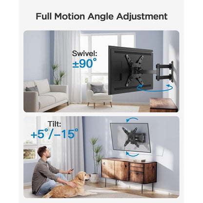 TV Wandhalterung Schwenkbar Neigbar 13-42 Zoll Flach Curved
