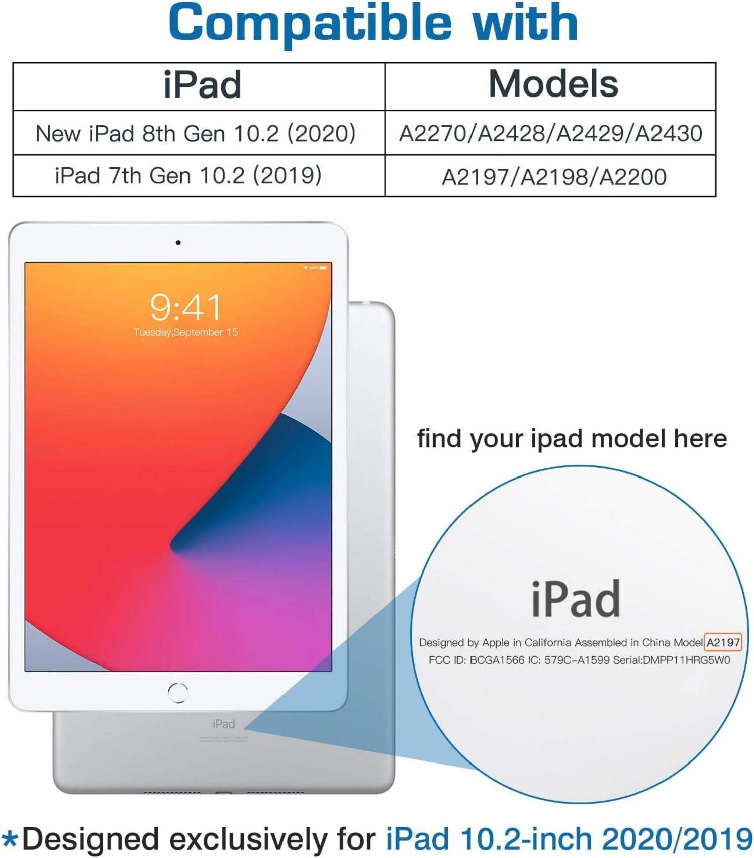 Schutzhülle iPad 9. Generation 10,2 Zoll Pfirsichblüte