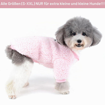 Wintermantel für kleine Hunde – Fleece Pullover Rosa M
