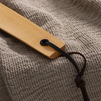 2er Set Holz Schuhanzieher mit Lederseil | Ergonomisches Design