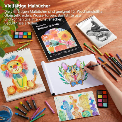 Shuttle Art 186-teiliges Malset, Holzkoffer mit