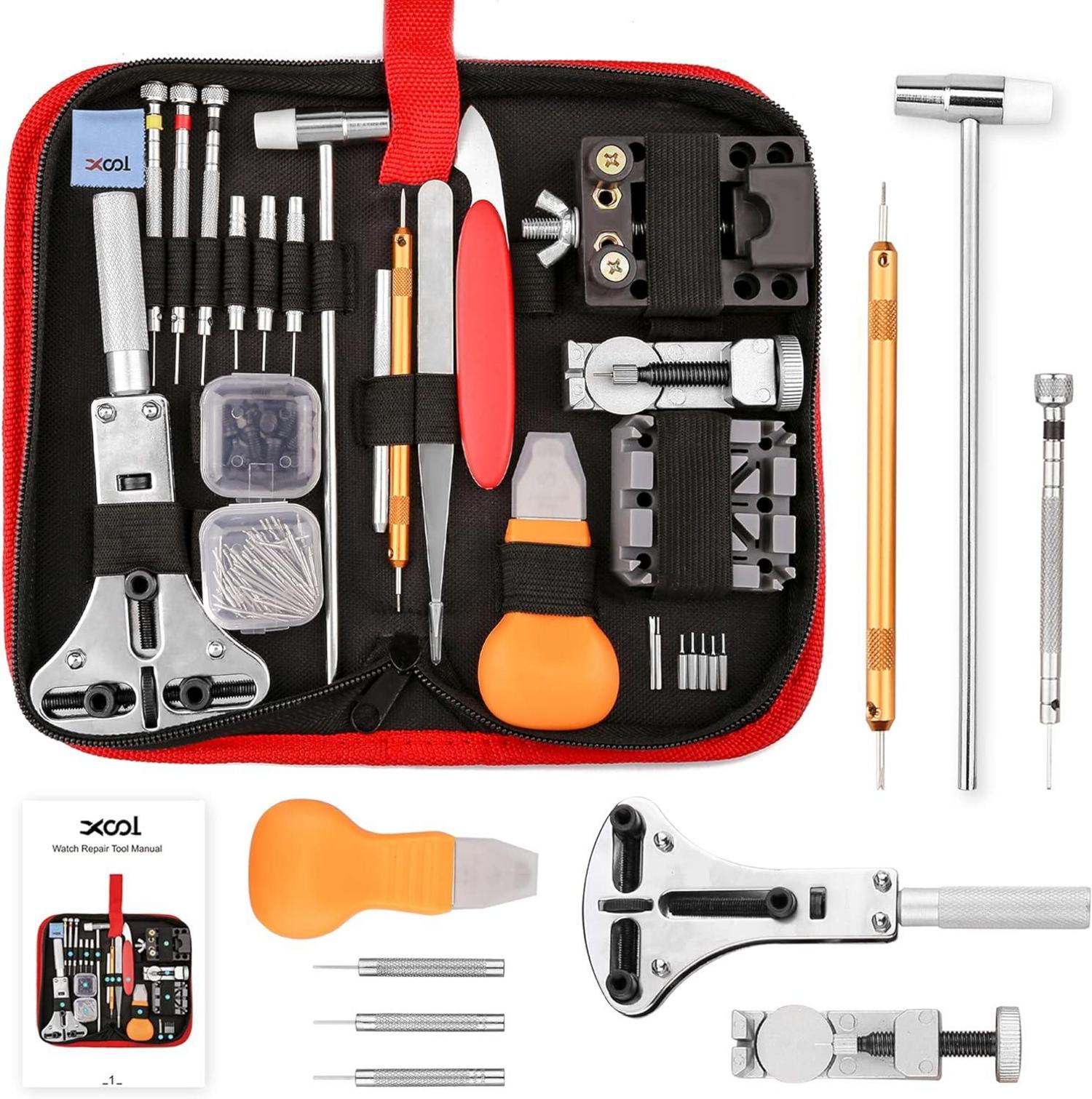 Professionelles 151-teiliges Uhrenreparaturset für Präzisionsarbeiten