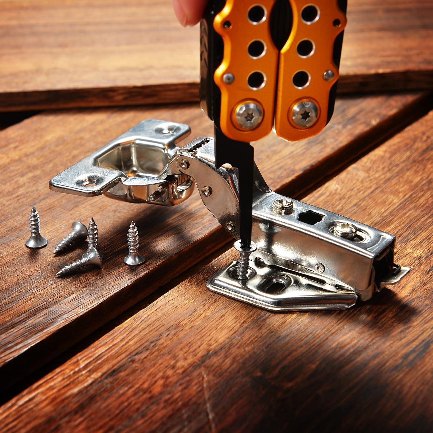 Multitool Taschenmesser Zange Schraubendreher Säge Flaschenöffner für Camping Survival Wandern Gold