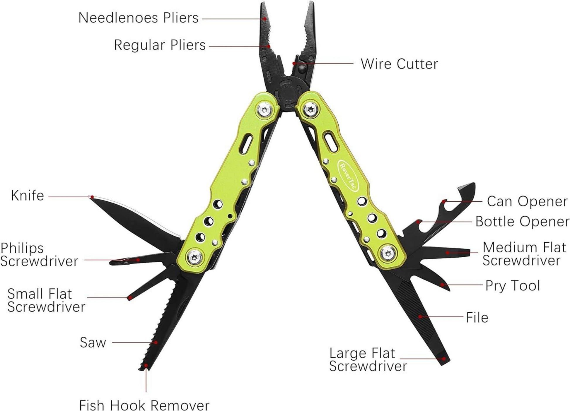 Multitool Survival Werkzeug Zange Outdoor Taschenmesser