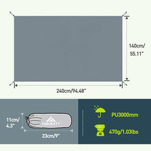 Wanderzeltplane 210D Oxford Stoff wasserdicht reißfest