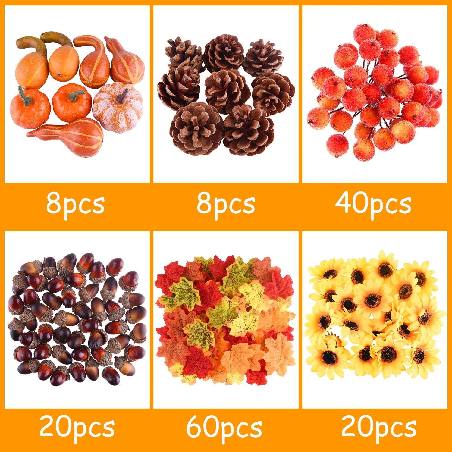 FEPITO Herbst Thanksgiving Partydekorationen 156 Stk