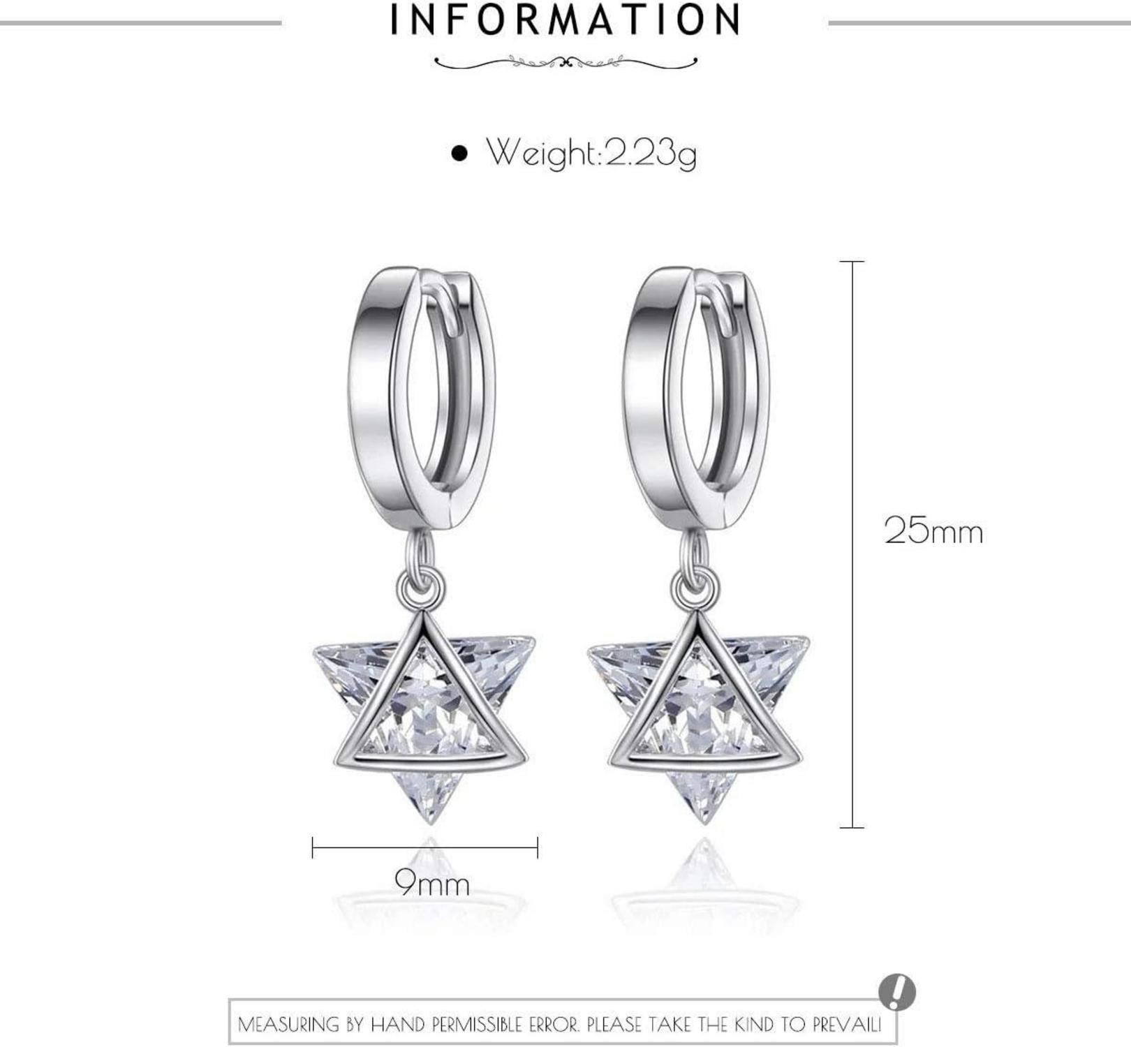 GW Ohrringe Silber 925 Zirkonia Damenohrringe Geburtstagsgeschenk