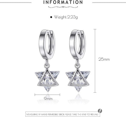 GW Ohrringe Silber 925 Zirkonia Damenohrringe Geburtstagsgeschenk