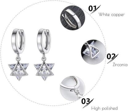 Silber Ohrringe 925 Hängend Zirkonia Damen Schmuck Geschenke Frauen