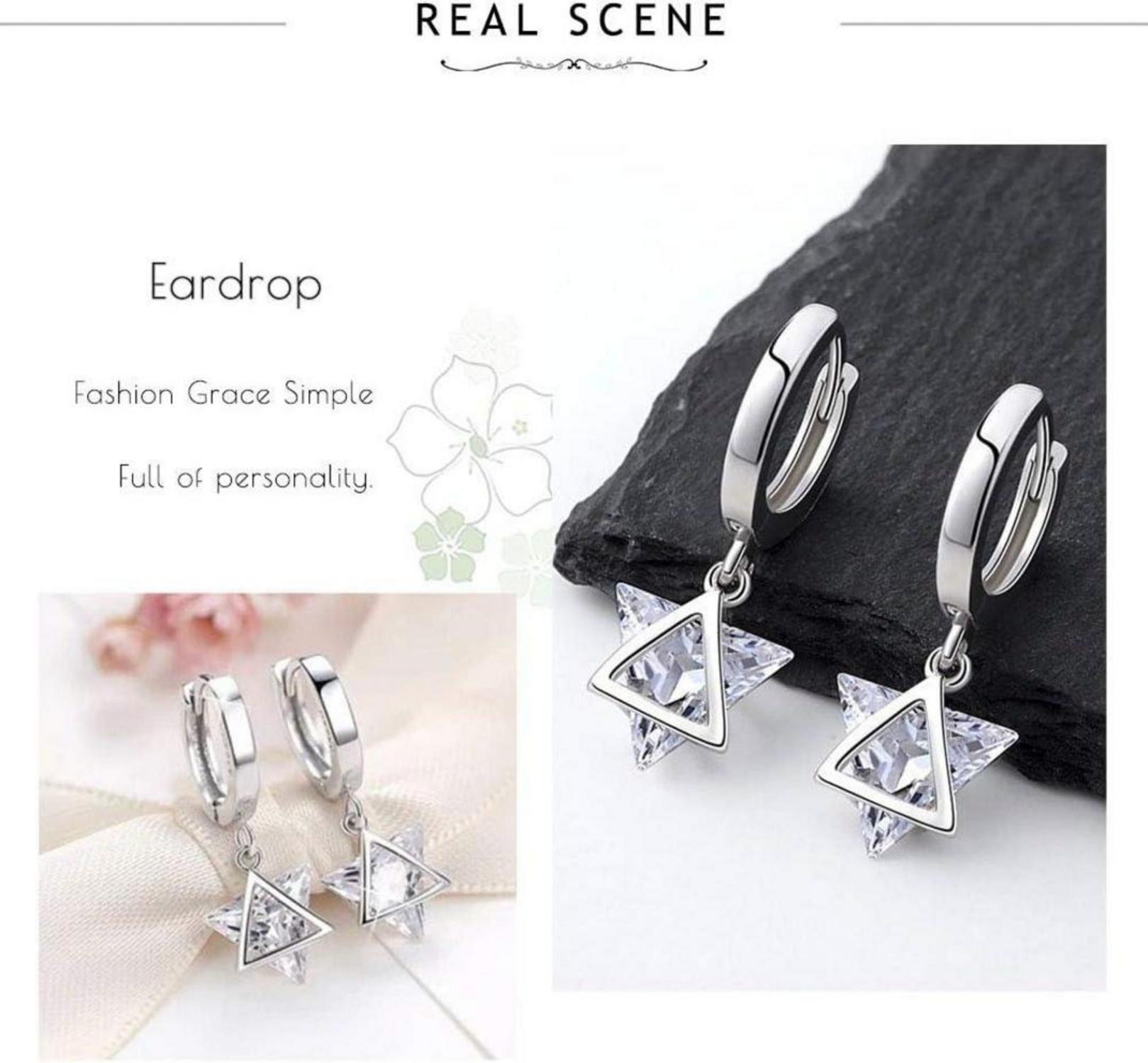 GW Ohrringe Silber 925 Zirkonia Damenohrringe Geburtstagsgeschenk