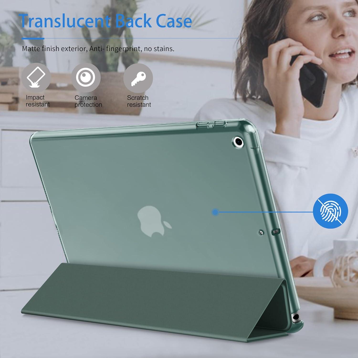 EasyAcc iPad 10.2 Hülle 9./8./7 Gen. 2021 2020 2019 Transparent Kieferngrün