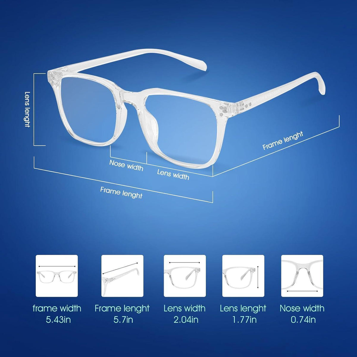 Blaulichtfilter Brille für Damen & Herren | Computer- & Gamingbrille