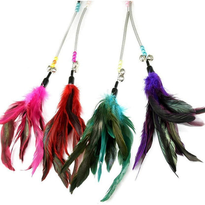 Interaktives Katzenspielzeug Set mit Federstab und Glocke