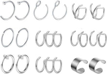 Fake Piercings Ohrklemme Edelstahl Ohr Manschette Clip on