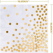 Goldene Geburtstag Servietten 50 Stk. 33x33cm 3-lagig