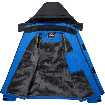 Herren Winter Skijacke Fleece Gefüttert Outdoor Wasserdicht