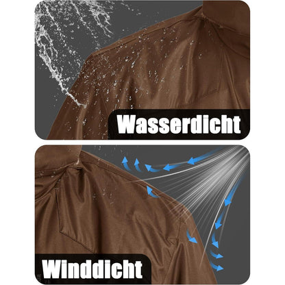 Herren Winter Skijacke Fleece Softshelljacke Kapuze 3XL