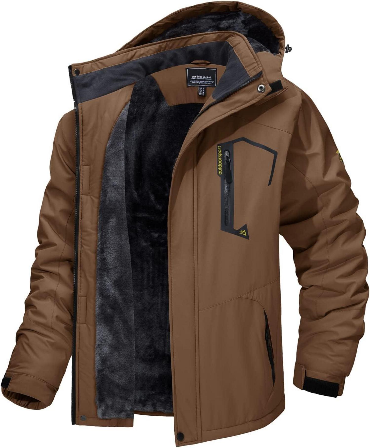 Winter Skijacke Herren Fleece Softshelljacke Wasserdicht Warm