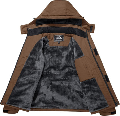 Herren Winter Skijacke Fleece Softshelljacke Kapuze 3XL