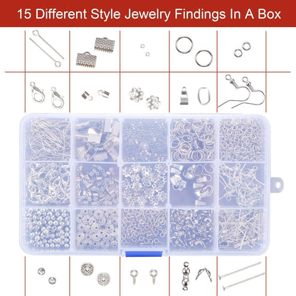 Schmuckherstellung Set mit 1300 pcs Zubehör, Werkzeug für