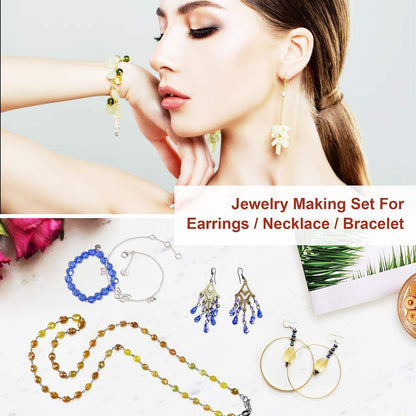 Schmuckherstellung Set mit 1300 pcs Zubehör, Werkzeug für
