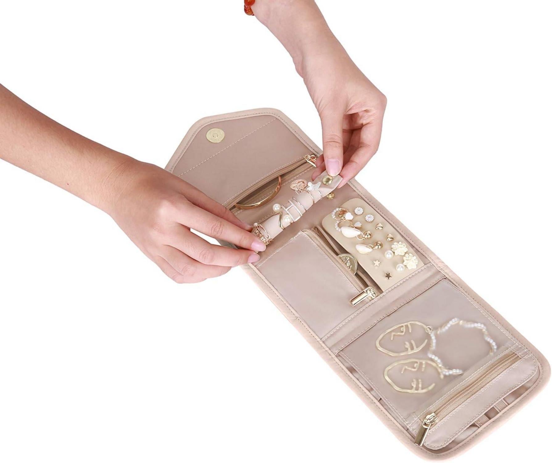 Schmuck Organizer Tasche für Reise - Rosa Mini Size