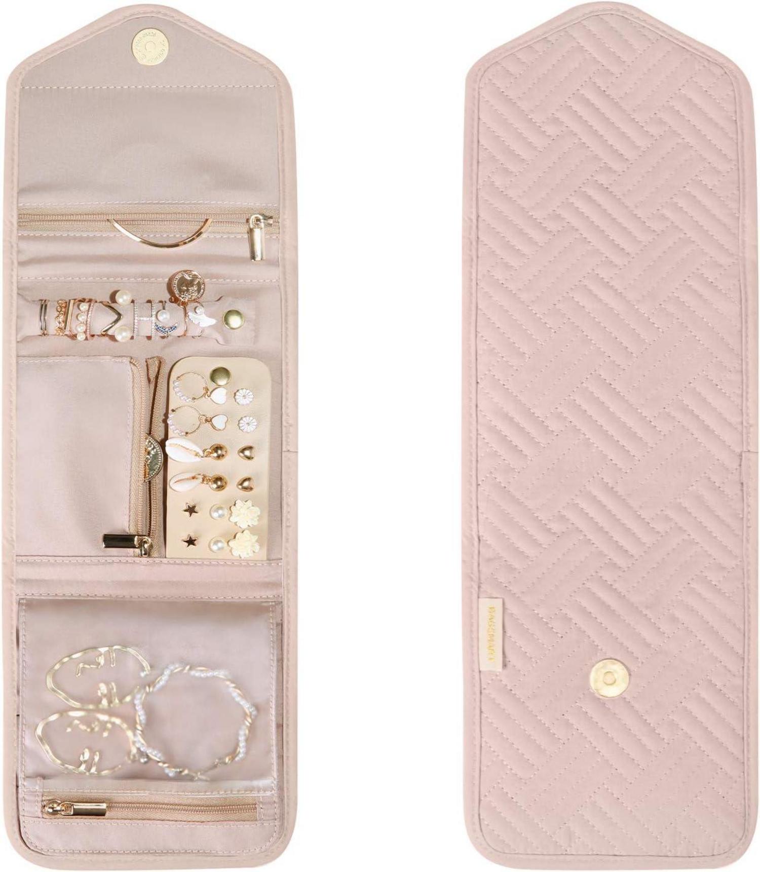 Schmuck Organizer Tasche Reise Aufbewahrung Ringe Ohrringe Halsketten