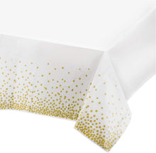 Goldene Einweg Tischdecke 137x274 cm 4er Set Bierzeltgarnitur